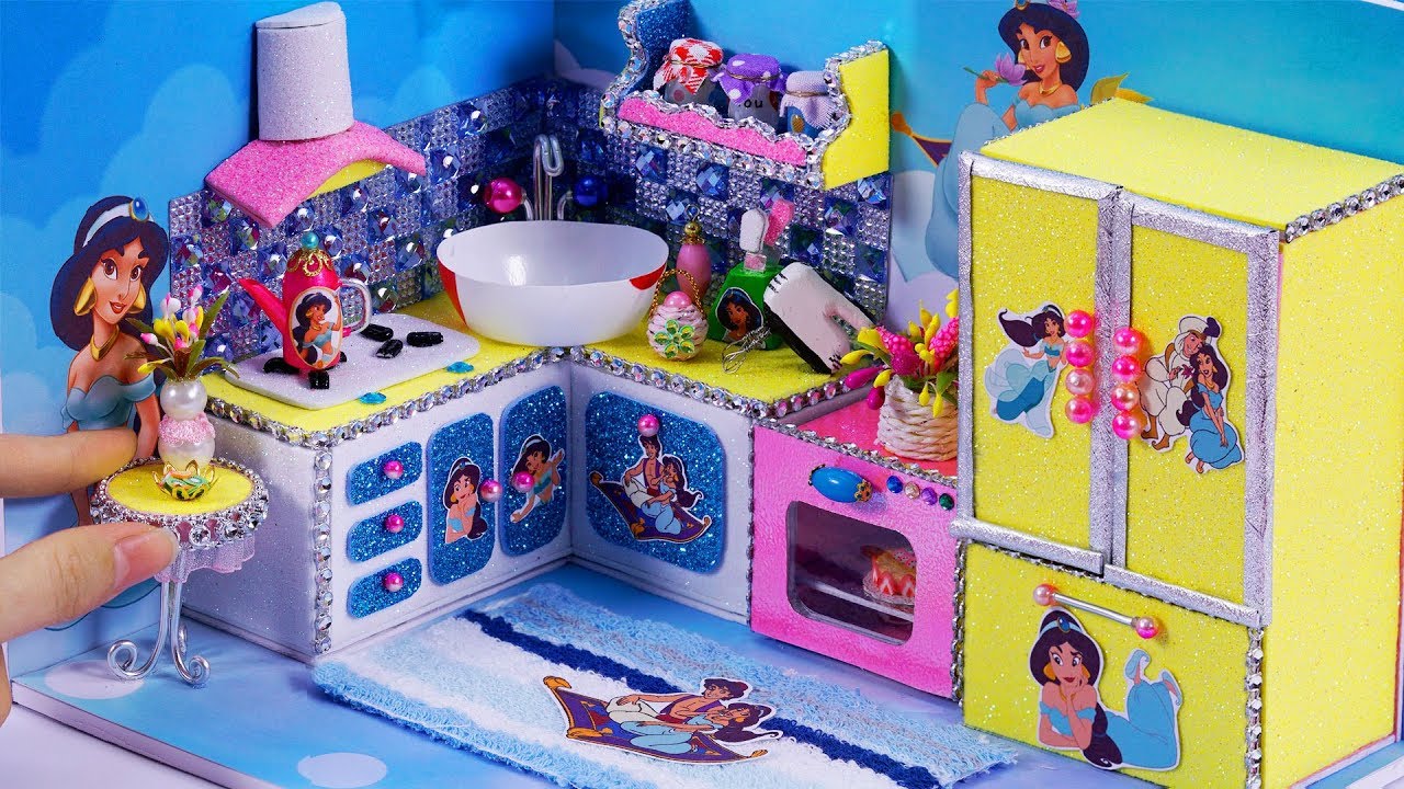 DIY Miniature Dollhouse Aladdin Princess  Jasmine Room  