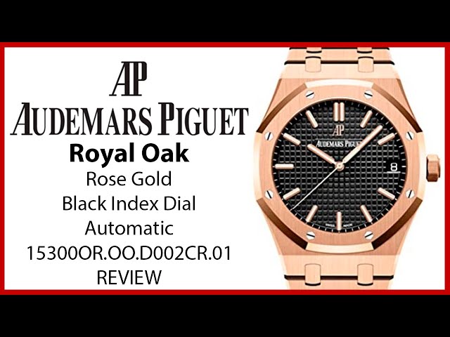 Audemars Piguet 15400OR.OO.1220OR.01 Royal Oak Selfwinding 41mm Black Index  Rose Gold - BRAND NEW