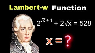 Lambert W Function | Can You Solve This Exponential Problem ?