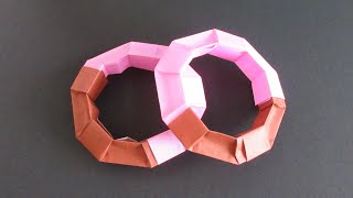 【折り紙】ストロベリーファッション【origami】Strawberry fashioned doughnut