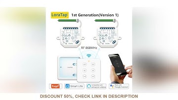 LoraTap Tuya Curtain Blinds Roller Shutter Motor