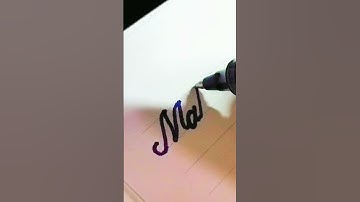 Mahin name signature in cursive #signature #shorts #viralvideo