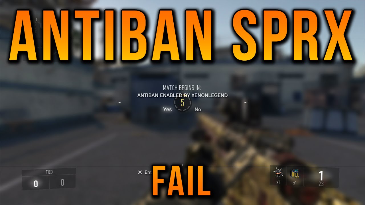 AW ANTIBAN SPRX THAT DOESN'T WORK! [ADVANCED WARFARE 1.20 BAN]