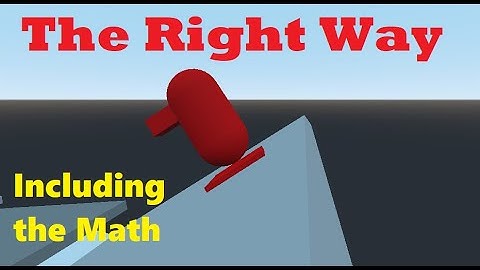 Moving on slopes in games