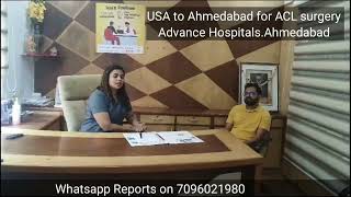 USA to ahmedabad for acl surgery