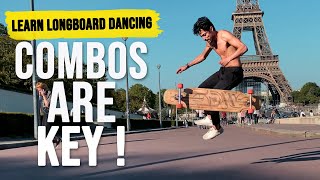 Learn longboard dancing COMBOS ! [ DEEP DIVE EP.5 ]