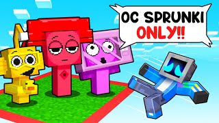 LOCKED on ONE CHUNK with OC SPRUNKI in Minecraft!