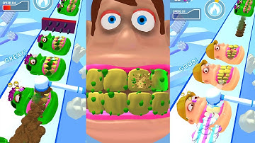 Teeth Runner - All Levels Gameplay Walkthrough Android, ios (Levels 4-5)