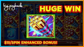 $15/Spin → 1ST SPIN BONUS on Eureka Treasure Train Slots! HUGE WIN! screenshot 2