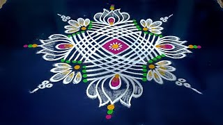 Traditional rangoli designs 🌺 Easy festival kolam designs #classyrangoli by Aruna