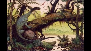 Prosauropod And The Forest By William Stout