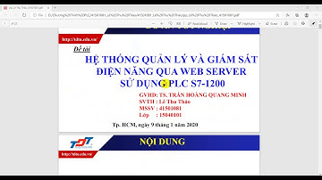 [Khóa dạy lập trình PLC online]Trailer Multi Datalog PLC S7-1200 Giám sát điện năng qua Webserver