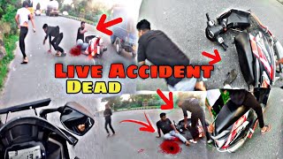 Live Accident | Maestro edge scooty crash 🥵 | bach gya Truck sai ❌ | #livecrash #accident #bikersant