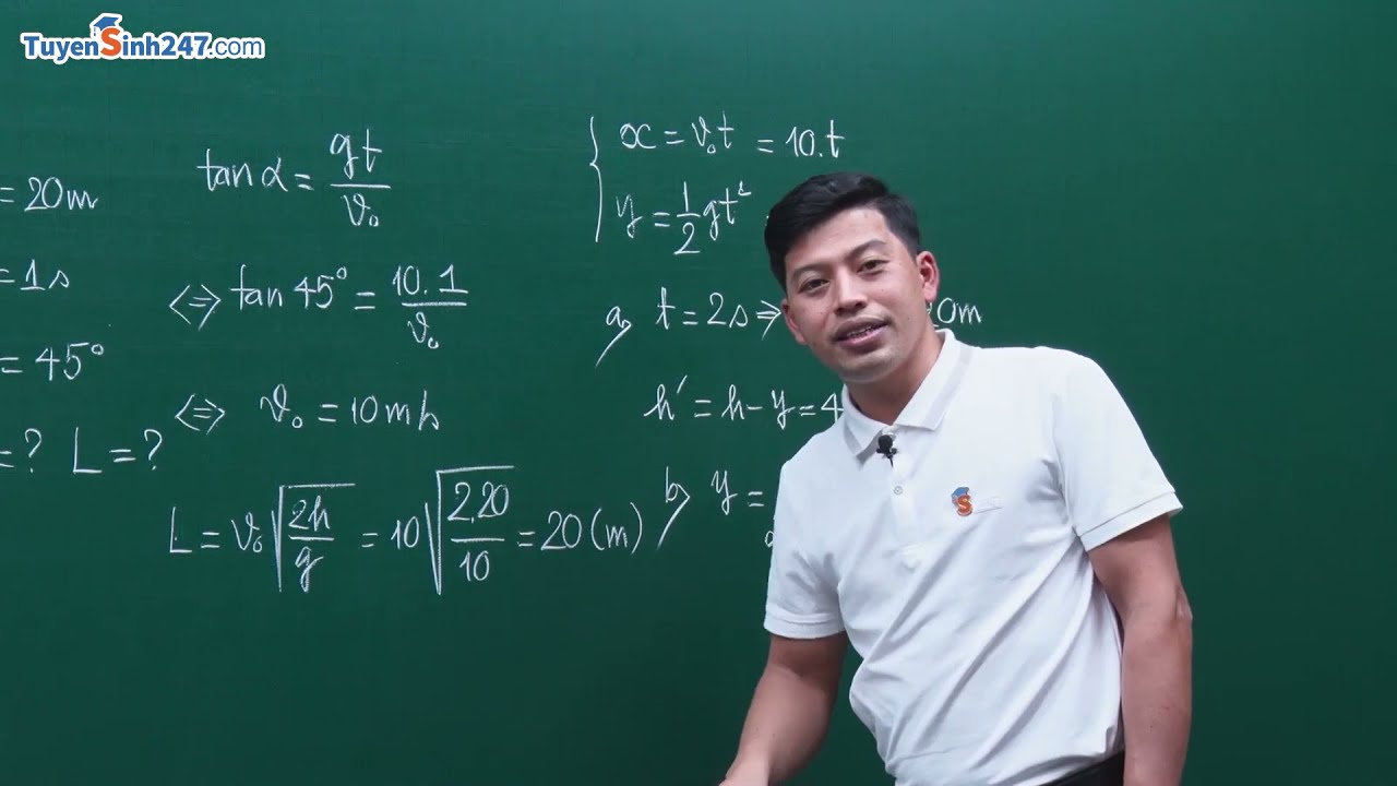 BÀI TOÁN VỀ CHUYỂN ĐỘNG NÉM NGANG, NÉM XIÊN, VẬT LÍ 10 - Thầy Phạm Quốc Toản