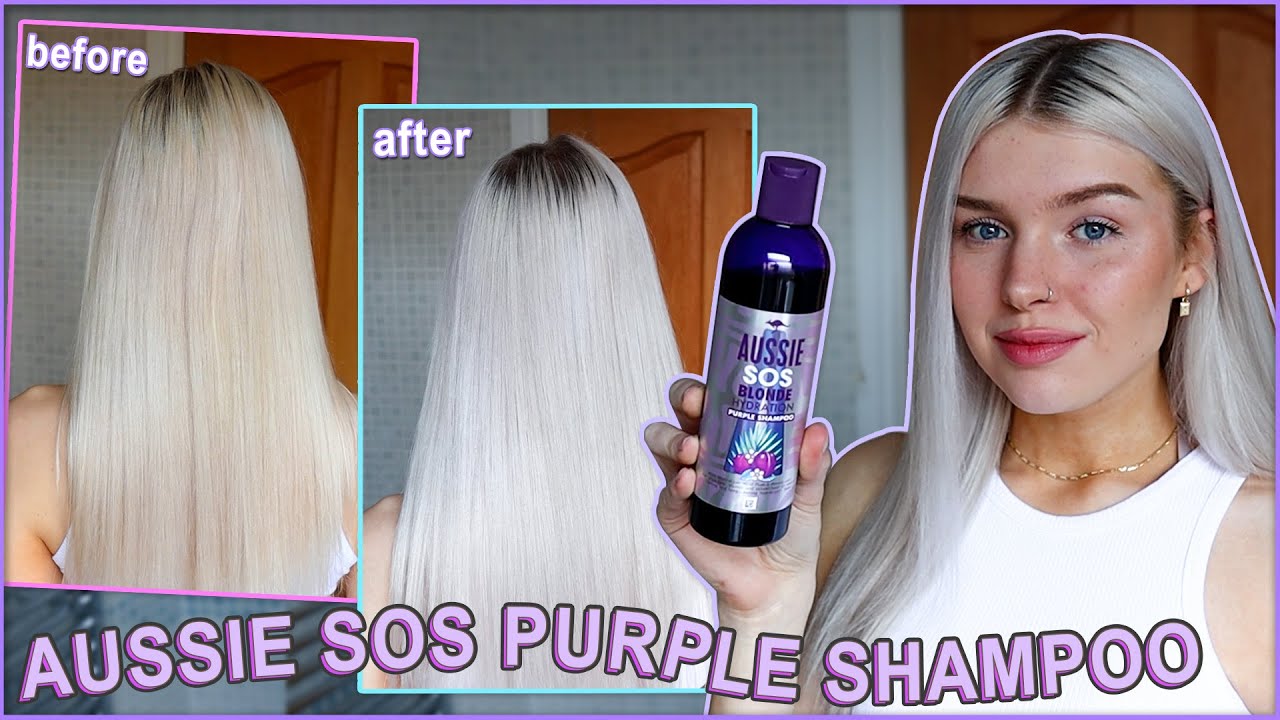 BRAND NEW* Testing out the Aussie SOS Purple Shampoo… bye bye brass AD - YouTube