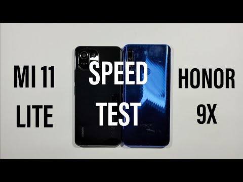 Xiaomi Mi 11 Lite vs Honor 9X Speed Test