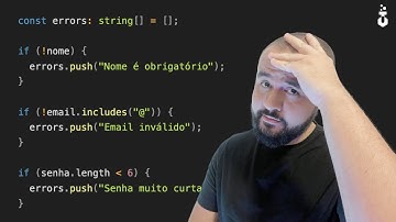 A Forma CORRETA de Validar Formulários em JavaScript (com Zod e Schema Validators)