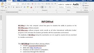 Insert the image TEST4U.jpg saved in the IL-ates\Files folder on your desktop adjusting its... Insert the image TEST4U.jpg saved in the IL-ates\Files folder on your desktop adjusting its...