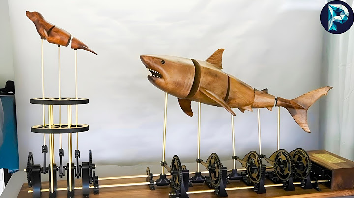 Man Build's Dynamic Shark Sculpture And Creative Table From Wood