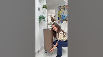 Unboxing new Brabantia new icon trash can - most aesthetic bin🗑️ #brabantia #trashcan #cleaningtips