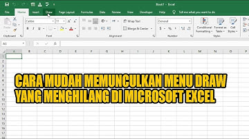 CARA MUDAH MEMUNCULKAN MENU DRAW DI MICROSOFT EXCEL‼️