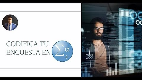 CODIFICACIÓN DE DATOS EN EXCEL Y SPSS
