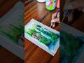 Waterfall Painting Using Acrylic Paint #art #waterfallpainting #easypainting