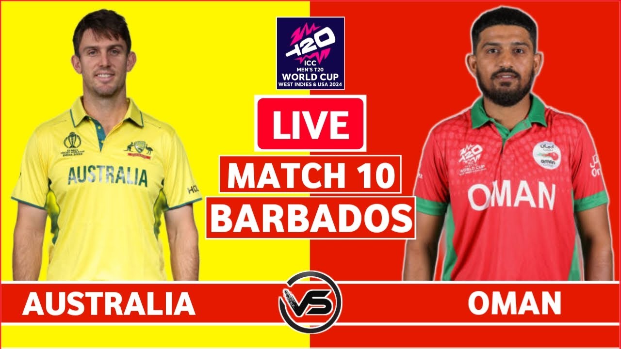 T20 World Cup 2024 Live Australia vs Oman Live Scores AUS vs OMN