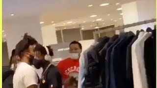 Nba Youngboy and his crew FIGHT  at mall with Opps in New York