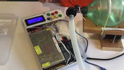 BVM (Bag Valve Mask) Ventilator Pumping Device Using A Stepper Motor - Andy Firth of Letchworth, UK