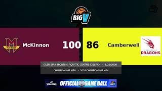 Big V - Champ Men - McKinnon vs Camberwell - Finals