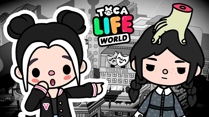 ALL BLACK ITEMS in Toca Boca about Wednesday Addams  Toca Life World Collection