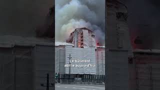 Copenhague : un bâtiment historique ravagé par les flammes