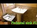 how to install pedestal sink #1