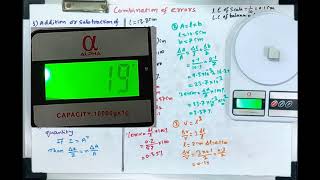 Combination of error with experiment of density\Class XI \ measurement - 13