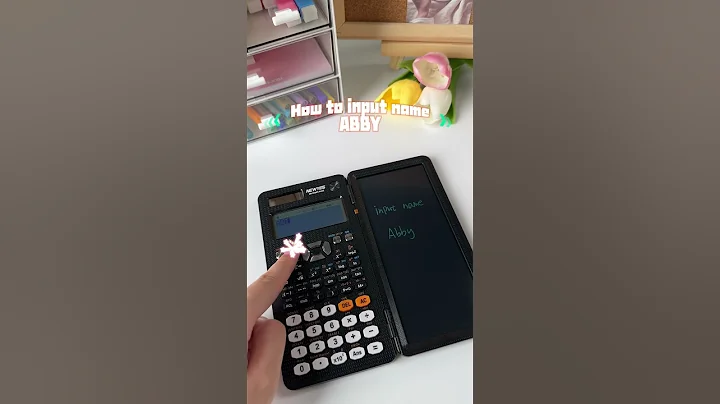 How to input name ABBY🧐#newyes #calculator #tutorial #maths  #funny