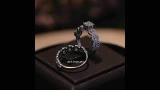 خاتم توينز باجيت تصميم الماس | فضة عيار 925