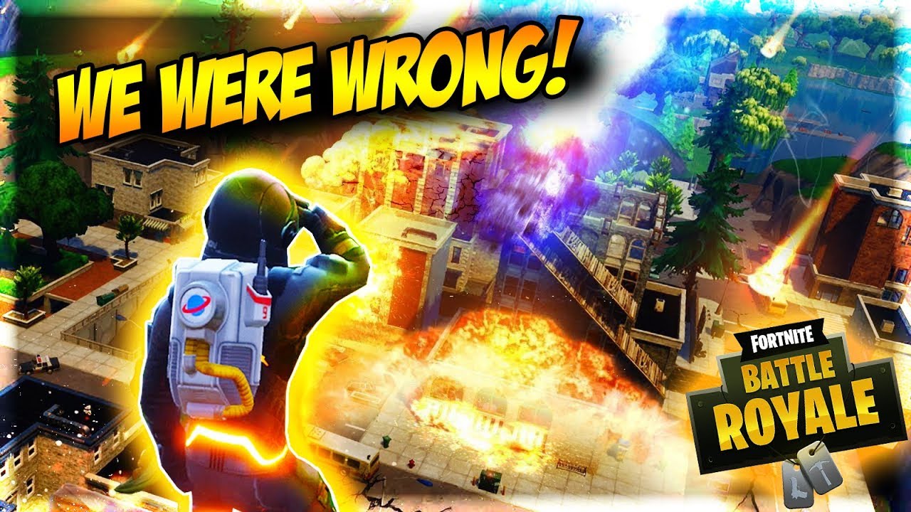 We Were All Wrong About The Meteor Destroying Tilted Towers!!