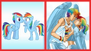 My Little Pony GENDERBEND /// LOVING COUPLE (PONY and HUMAN Form)!!!