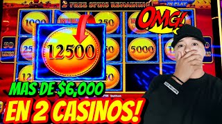 RARE 12,500 JACKPOT BALL LANDS RANDOMLY 2 JACKPOTS EN 2 CASINOS #impulsiveslots