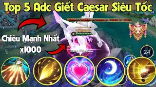 Thí Nghiệm Liên Quân: TOP 5 Tướng AD Carry Giết Caesar Nhanh Nhất | Bốc Hơi 1 Phát Pot