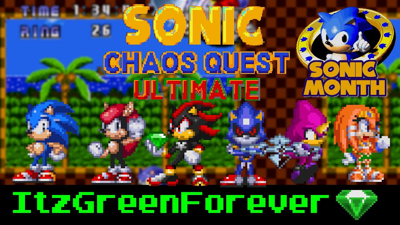 It's A Epic Adventure: Sonic Chaos Quest Ultimate ROM Hack Gameplay 
