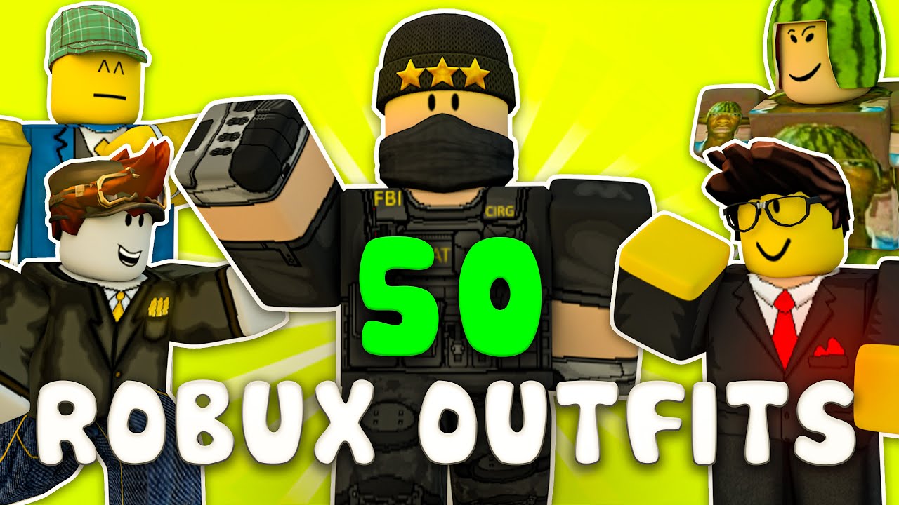 50 Robux Outfits - YouTube