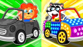 Liam Family USA | Rainbow vs Black Challenge | Let's Play Pop It | Family Kids Cartoons