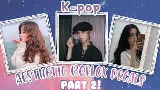 PART 2] K-pop Aesthetic Roblox Decals/Decal Id ✨💜 (For your Royale High  Journal) 