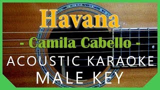 Havana - Camila Cabello [Acoustic Karaoke | Male Key] chords