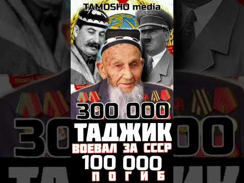 300 000 таджик воевал за СССР из них 100 000 погиб #shorts #short #таджики #вов #ветеранывов #ссср