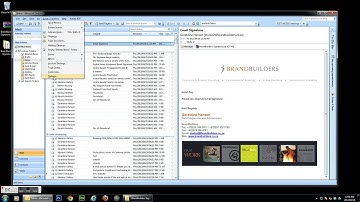 How to add an email signature to Outlook 2007