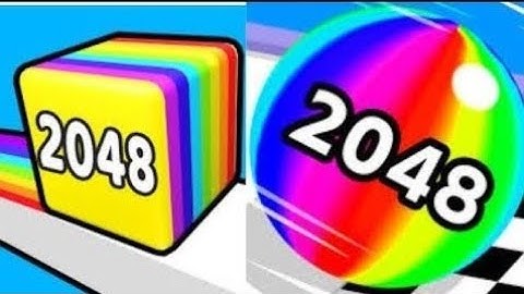 2048 | Happy Cubes 2048 vs Ball Run 2048 #cutiepie22yt