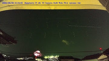 Night sky timelapse with Raspberry Pi + V3 camera. (Fourth)
